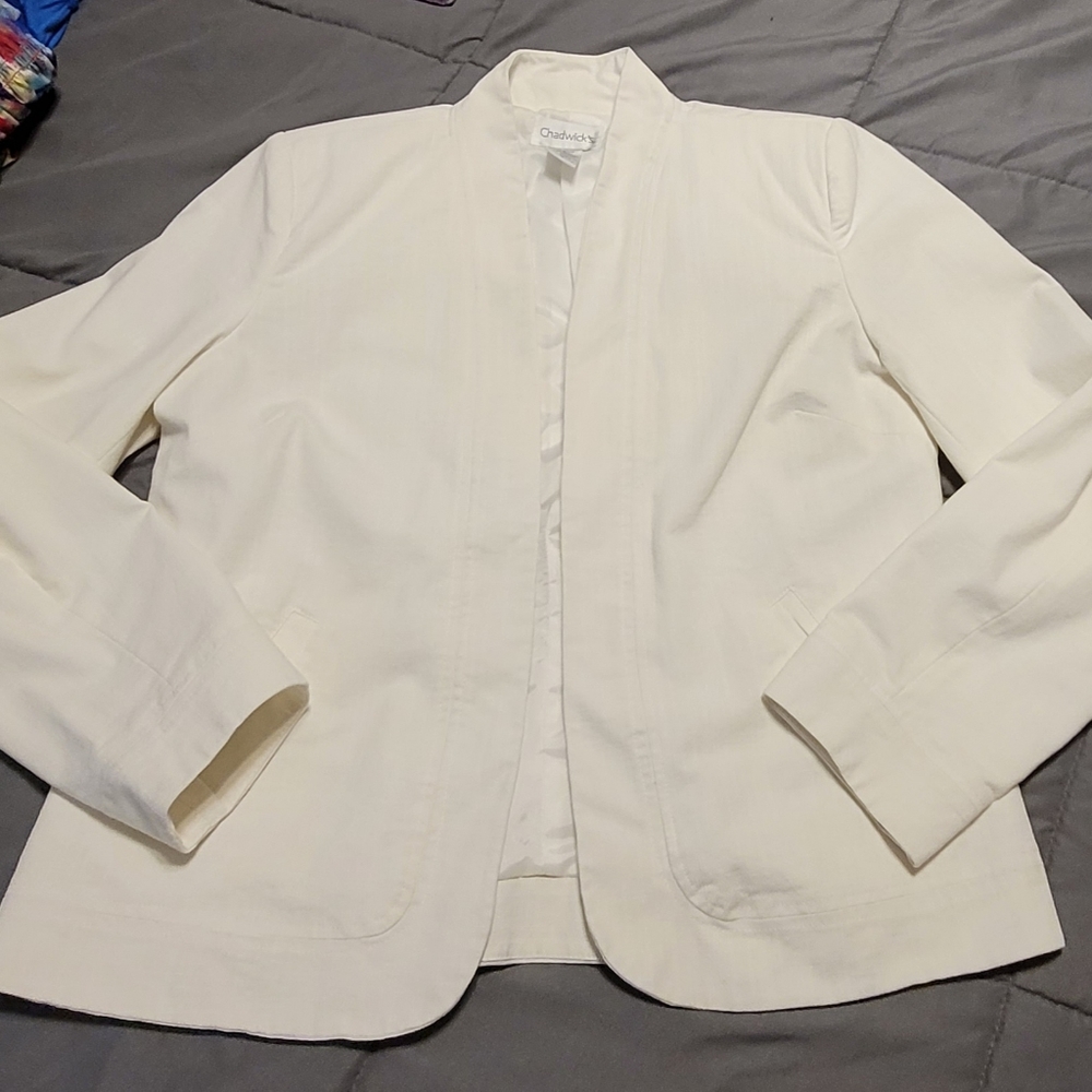 White work blazer, size 12